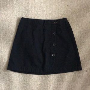 Black corduroy skirt